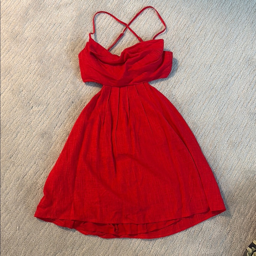 Hello Molly Vibrant Red Dress